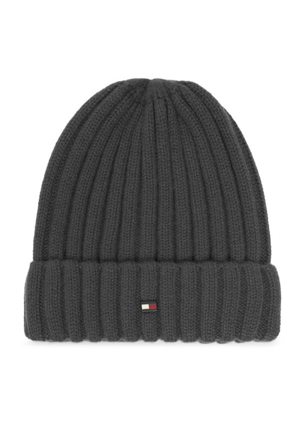 TOMMY HILFIGER - Tommy Hilfiger Czapka AM0AM12798 Szary. Kolor: szary. Materiał: kaszmir