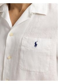 Polo Ralph Lauren Koszula 710966421007 Biały Classic Fit. Typ kołnierza: polo. Kolor: biały. Materiał: len #4