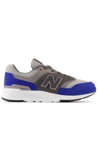 Buty New Balance GR997HSH - szaro-niebieskie. Kolor: wielokolorowy, niebieski, szary. Materiał: skóra, syntetyk, materiał. Szerokość cholewki: normalna