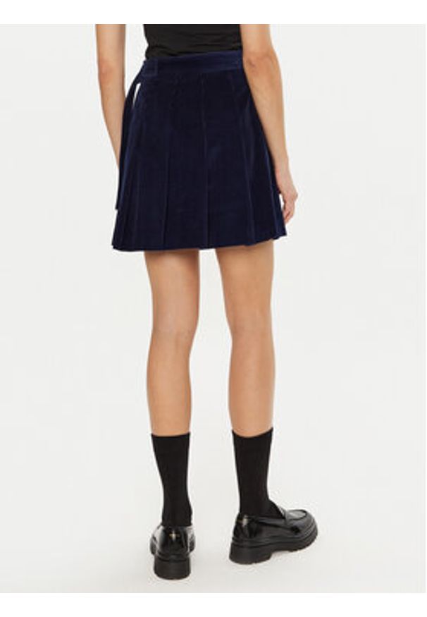 Weekend Max Mara Spódnica mini Zucca 2425106042 Granatowy Regular Fit. Kolor: niebieski. Materiał: bawełna