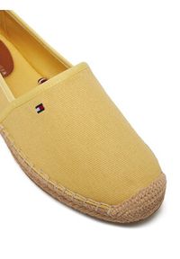 TOMMY HILFIGER - Tommy Hilfiger Espadryle Flag Canvas Espadrille FW0FW08541 Żółty. Kolor: żółty. Materiał: materiał