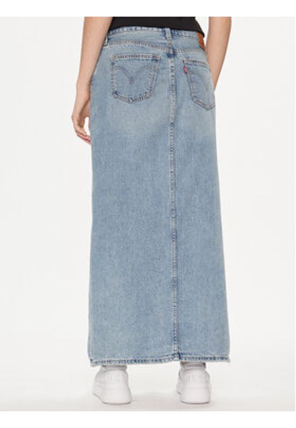 Levi's® Spódnica jeansowa A7512-0000 Niebieski Regular Fit. Kolor: niebieski. Materiał: bawełna