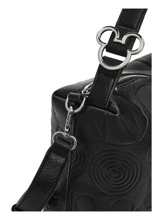 Desigual Torebka All Mickey Bergamo 25SAXP65 Czarny. Kolor: czarny. Materiał: skórzane
