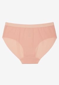 Renee - Różowe Klasyczne Majtki Typu Figi Davirosa. Kolor: różowy. Materiał: jeans