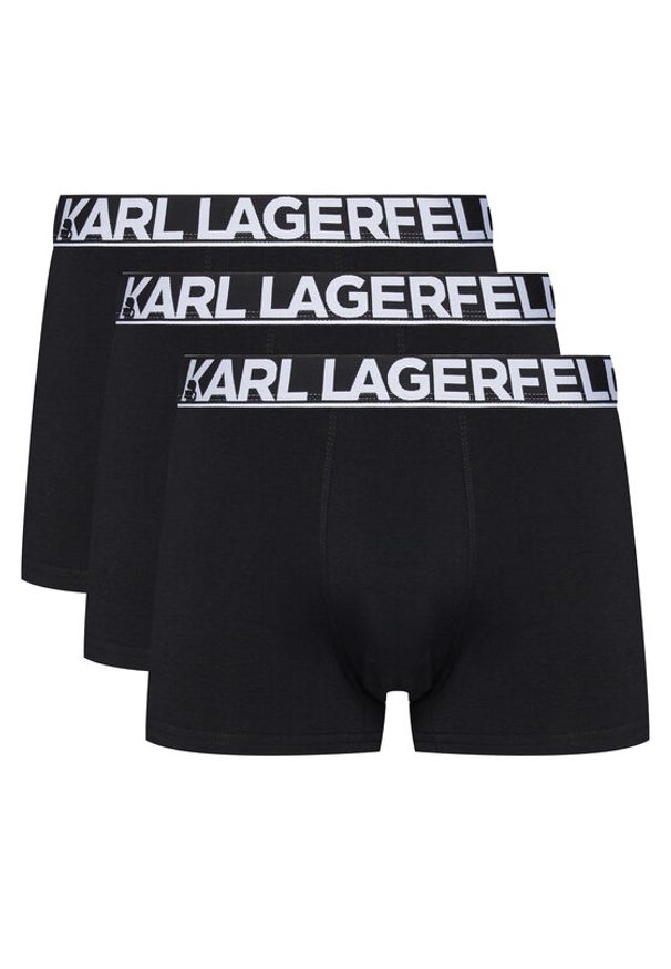 Karl Lagerfeld - KARL LAGERFELD Komplet 3 par bokserek A3M47010 Czarny. Kolor: czarny. Materiał: bawełna