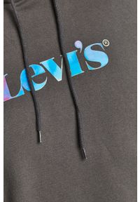 Levi's® - Levi's - Bluza bawełniana. Okazja: na spotkanie biznesowe, na co dzień. Kolor: szary. Materiał: bawełna. Wzór: nadruk. Styl: biznesowy, casual #2