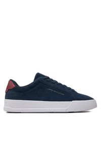 TOMMY HILFIGER - Tommy Hilfiger Sneakersy Th Court Better Suede FM0FM04973 Granatowy. Kolor: niebieski