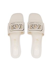 Guess Klapki Gals FLJGAS LEA03 Écru. Kolor: kremowy. Materiał: skóra #2
