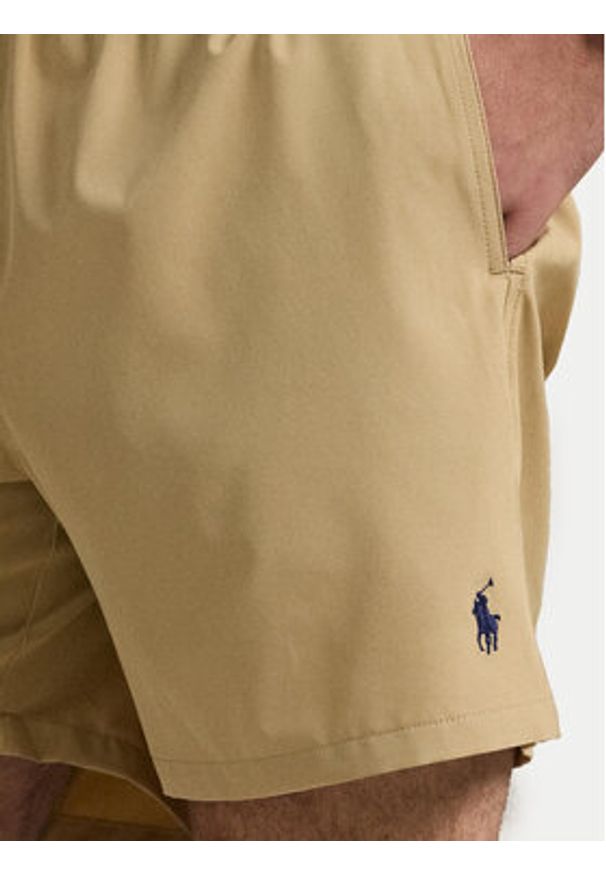 Polo Ralph Lauren Szorty kąpielowe 710957782001 Beżowy Classic Fit. Kolor: beżowy. Materiał: syntetyk
