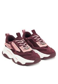 Steve Madden Sneakersy SM11004652 Bordowy. Kolor: czerwony. Materiał: skóra #5
