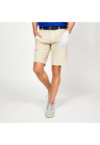 INESIS - Spodenki do golfa męskie Inesis WW500. Kolor: beżowy. Materiał: materiał, poliamid, poliester, elastan. Sport: golf