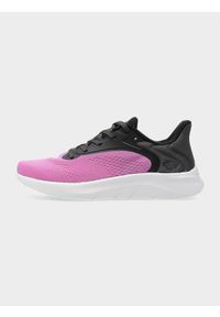 4F JUNIOR - Buty sportowe sneakersy X-FLOW dziewczęce. Okazja: na co dzień. Zapięcie: sznurówki. Kolor: różowy. Materiał: guma, mesh. Szerokość cholewki: normalna #2