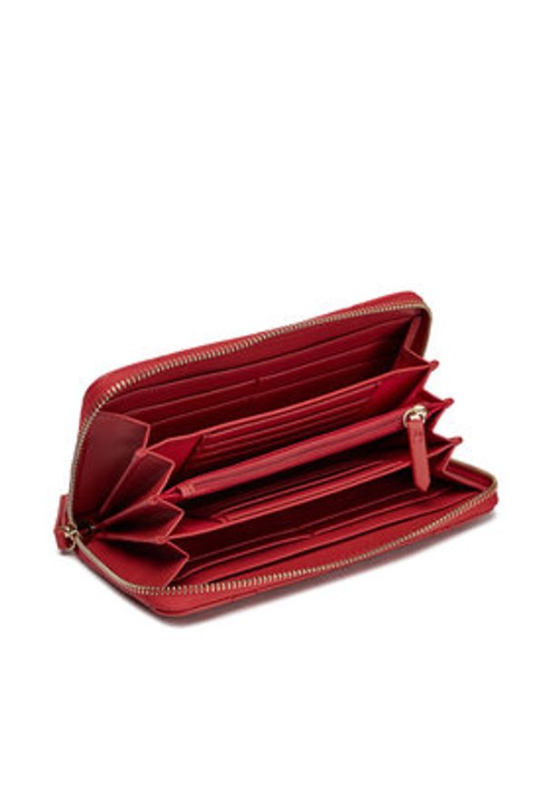 VALENTINO - Valentino Duży Portfel Damski Ocarina VPS3KK155R Czerwony. Kolor: czerwony. Materiał: skóra