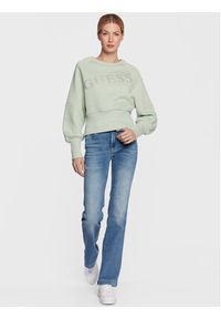 Guess Bluza Agacia W3RQ11 KB683 Zielony Regular Fit. Kolor: zielony. Materiał: syntetyk, bawełna #5