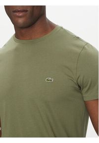 Lacoste T-Shirt TH6709 Zielony Regular Fit. Kolor: zielony. Materiał: bawełna
