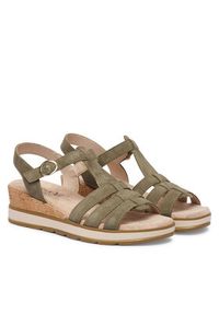 Caprice Sandały 9-28709-44 Zielony. Kolor: zielony. Materiał: skóra, nubuk #3