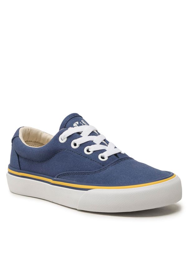 Tenisówki Polo Ralph Lauren Keatn 804888513002 Navy. Kolor: niebieski. Materiał: materiał