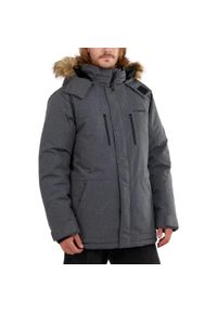 FUNDANGO - Płaszcz zimowy męski Fundango Spirit. Kolor: szary. Sezon: zima. Sport: turystyka piesza #1