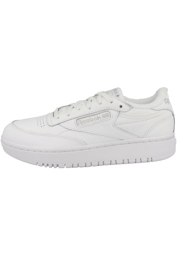 Buty damskie do chodzenia klasyczne Reebok CLUB C DOUBLE. Kolor: biały. Materiał: syntetyk, materiał. Model: Reebok Club. Sport: turystyka piesza