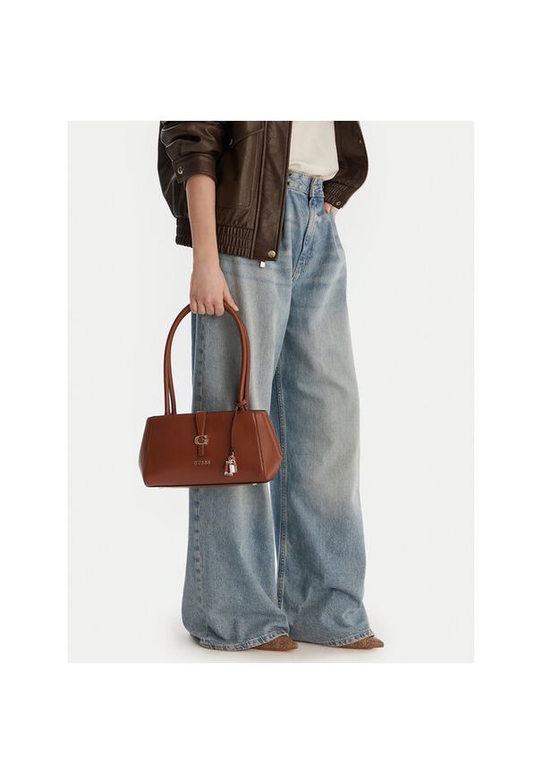 Torebka Guess. Kolor: brązowy