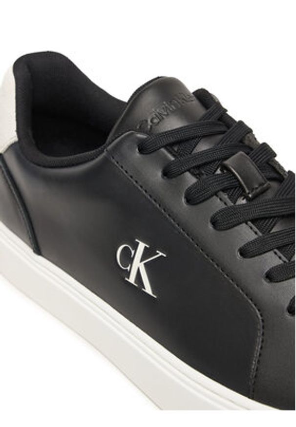 Calvin Klein Sneakersy Classic Cupsole Laceup Lth YM0YM01435 Czarny. Kolor: czarny. Materiał: skóra