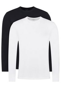 Karl Lagerfeld - KARL LAGERFELD Komplet t-shirtów A4M47003 Czarny Regular Fit. Typ kołnierza: dekolt w karo. Kolor: czarny. Materiał: bawełna #1