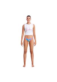 FUNKITA - Damskie mini figi do kostiumu kąpielowego Funkita Impressionista brief. Kolor: niebieski