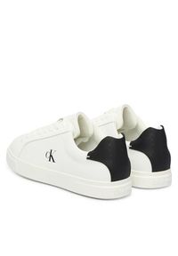 Calvin Klein Sneakersy Low Pro Cup Laceup Lth Moire HW0HW02845 Biały. Kolor: biały. Materiał: skóra #3
