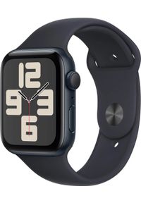 APPLE - Smartwatch Apple Watch SE 2023 GPS 44mm Midnight Alu Sport S/M Czarny (MRE73QI/A). Rodzaj zegarka: smartwatch. Kolor: czarny. Styl: sportowy