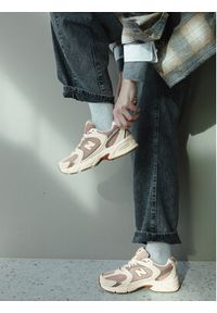 New Balance Sneakersy U530SUA Beżowy. Kolor: beżowy. Materiał: zamsz, skóra #6