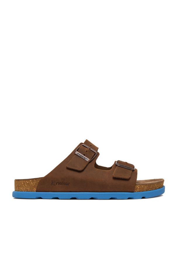 Rieker Klapki CEO-21190-28 Brązowy. Kolor: brązowy. Materiał: skóra, nubuk