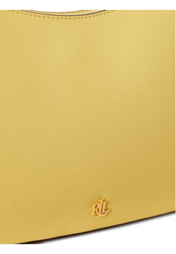 Lauren Ralph Lauren - LAUREN RALPH LAUREN Torebka 431883768056 Żółty. Kolor: żółty. Materiał: skórzane