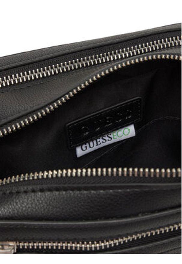 Guess Kosmetyczka PMLOPU P5239 Czarny. Kolor: czarny. Materiał: skóra
