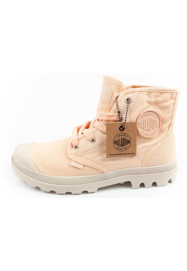 Buty sportowe za kostkę damskie Palladium Pampa Hi. Wysokość cholewki: za kostkę. Kolor: różowy. Materiał: jeans