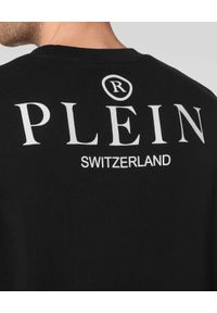 Philipp Plein - PHILIPP PLEIN - Czarna bluza z nadrukiem misia. Typ kołnierza: bez kaptura. Kolor: czarny. Materiał: dzianina. Wzór: nadruk #2