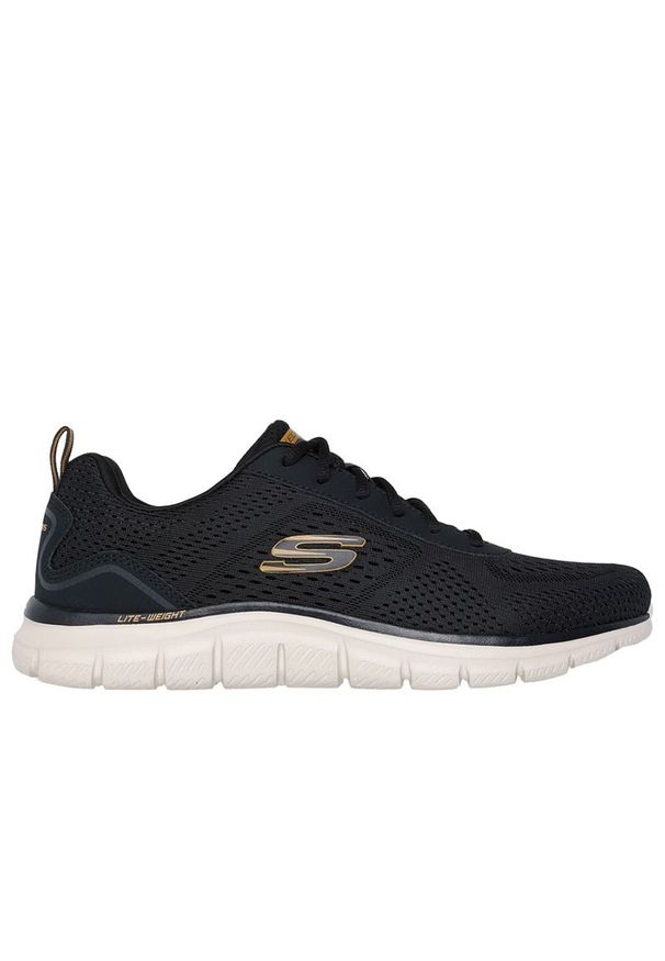 skechers - Buty męskie Skechers Track Leshur 232758BLK - czarne. Zapięcie: sznurówki. Kolor: czarny. Materiał: guma, jeans, materiał, dresówka, syntetyk. Szerokość cholewki: normalna. Model: Skechers Sport. Sport: turystyka piesza