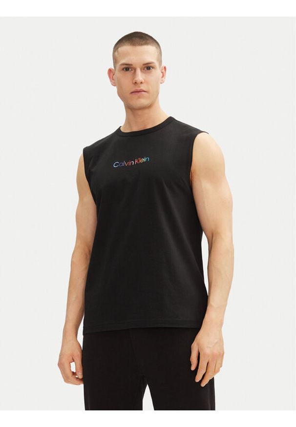 Calvin Klein Underwear Tank top LV00NM2878 Czarny Regular Fit. Kolor: czarny. Materiał: bawełna