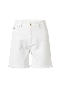 JOOP! Szorty jeansowe 30037419 Biały Relaxed Fit. Kolor: biały. Materiał: jeans