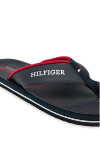 TOMMY HILFIGER - Tommy Hilfiger Japonki Padded Comfort Hilfiger B Sandal FM0FM05440 Granatowy. Kolor: niebieski. Materiał: skóra #5