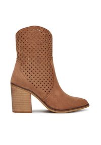 DeeZee Botki 220565-4 Brązowy. Kolor: brązowy. Materiał: materiał