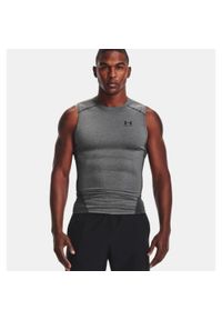 Under Armour - Koszulka męska tank top UNDER ARMOUR 1361522 bez rękawów. Kolor: szary. Długość rękawa: bez rękawów. Sport: bieganie #1