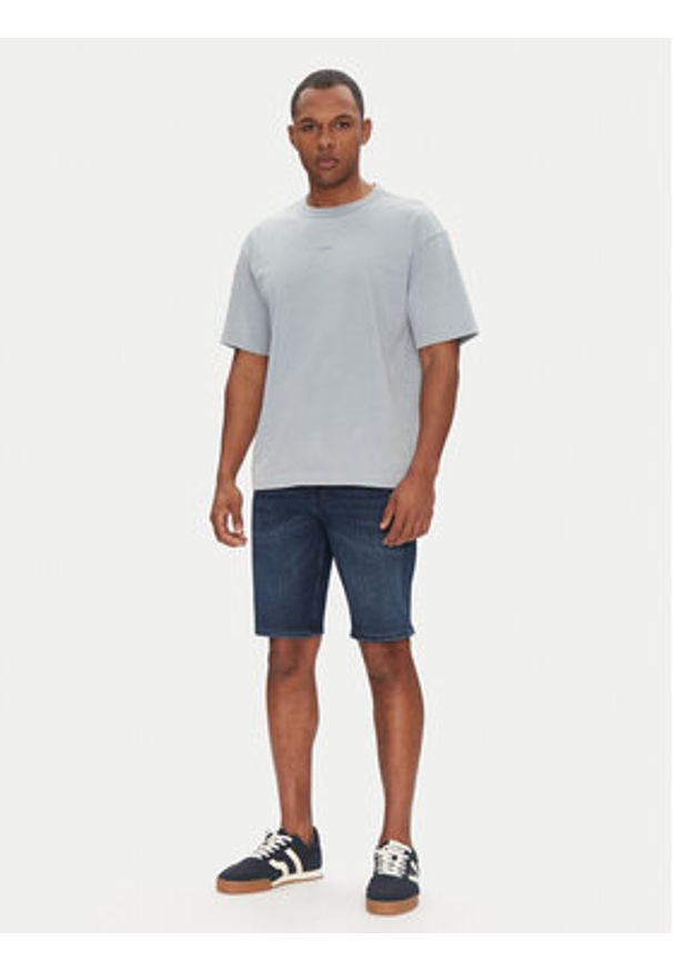 BOSS Szorty jeansowe Delaware Shorts Bo 50537815 Granatowy Slim Fit. Kolor: niebieski. Materiał: bawełna