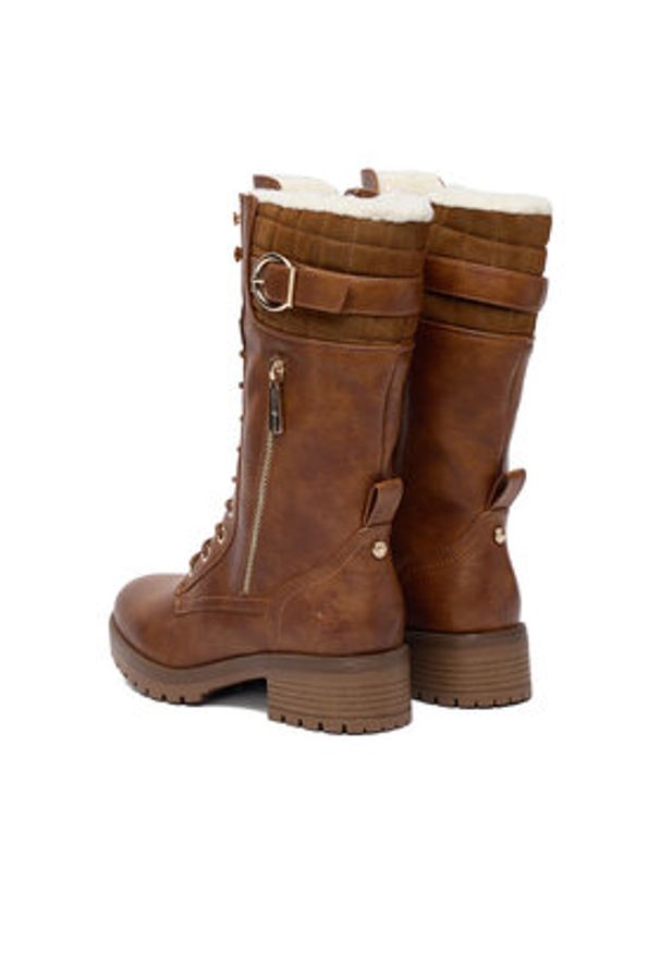 Beverly Hills Polo Club Kozaki CEO-WS17139-01 Brązowy. Kolor: brązowy. Materiał: materiał, skóra