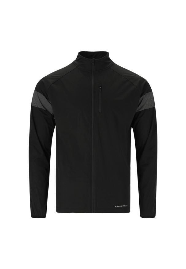 ENDURANCE - Kurtka wodoodporna Endurance Bard. Kolor: czarny. Sport: bieganie