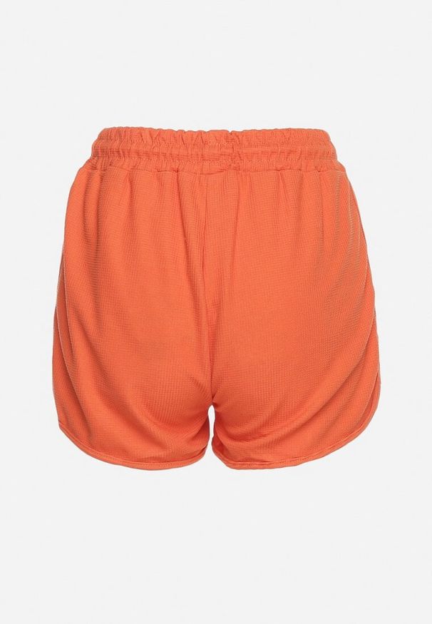 Born2be - Pomarańczowe Bawełniane Szorty Dresowe z Gumką w Pasie Vimarelle. Okazja: na co dzień. Stan: podwyższony. Kolor: pomarańczowy. Materiał: bawełna, dresówka. Sezon: lato. Styl: casual