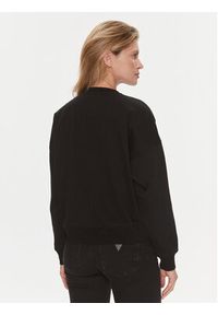 Guess Bluza W4RQ13 KC5H2 Czarny Relaxed Fit. Kolor: czarny. Materiał: syntetyk, bawełna
