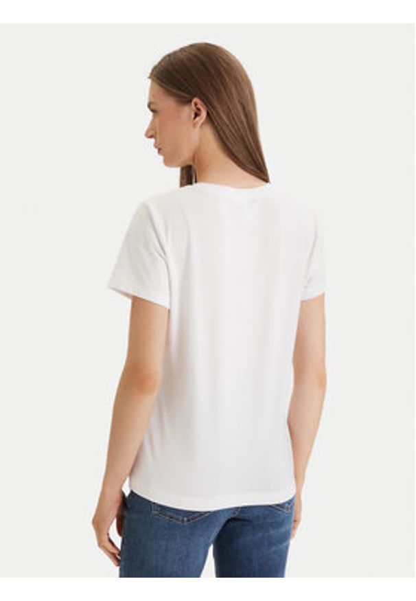 DKNY T-Shirt Central Park Conversational P61M0WNA Biały Regular Fit. Kolor: biały. Materiał: bawełna