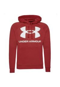Under Armour - Bluza z kapturem Męska Rival Big Logo. Typ kołnierza: kaptur. Kolor: wielokolorowy, biały, czerwony. Sport: fitness #1