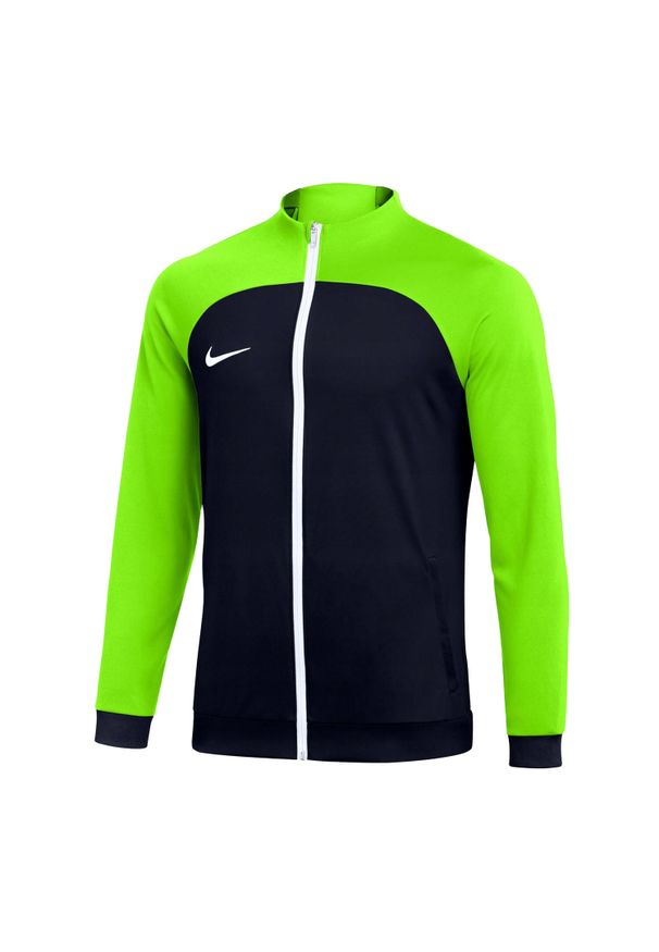 Nike - Męska Kurtka Dresowa Academy Pro DriFIT. Kolor: zielony, czarny, wielokolorowy. Materiał: dresówka. Sport: turystyka piesza