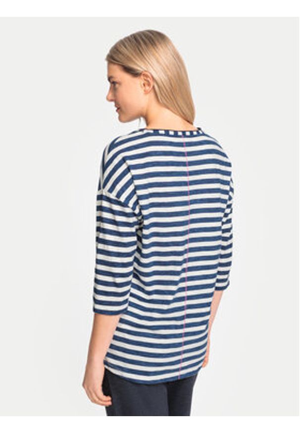 Olsen Bluzka 11105053 Granatowy Regular Fit. Kolor: niebieski. Materiał: bawełna